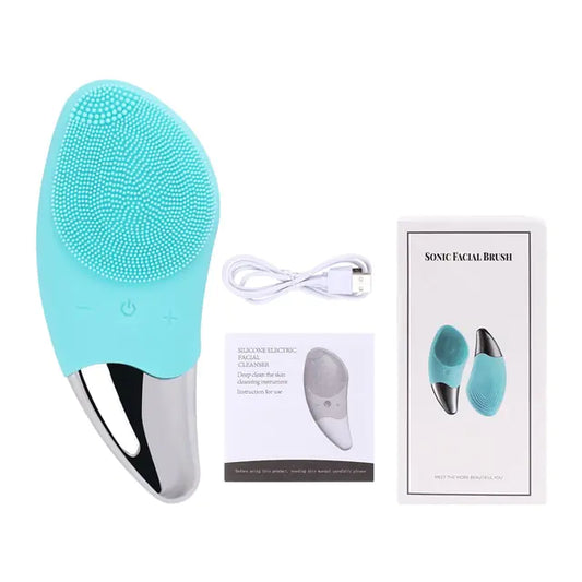 Mini Electric Face Cleanser Silicone Face Cleansing Brush